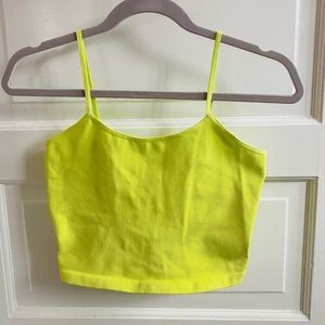 fp movement cropped lemon cross back top